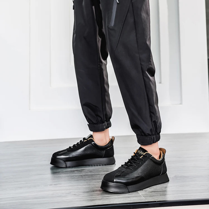 Classic Vintage Leather Sneakers For Men
