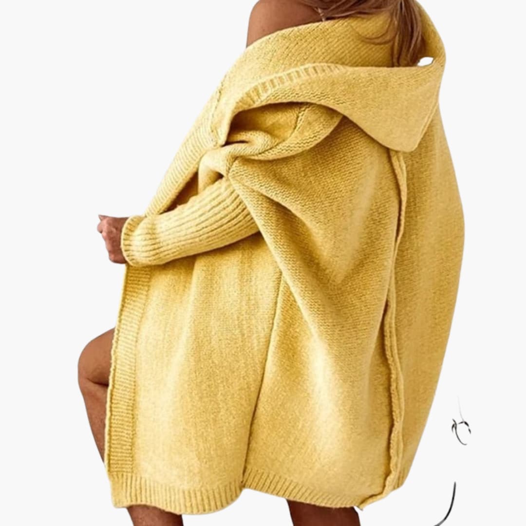 Cozy Women's Open Front Hooded Sweater