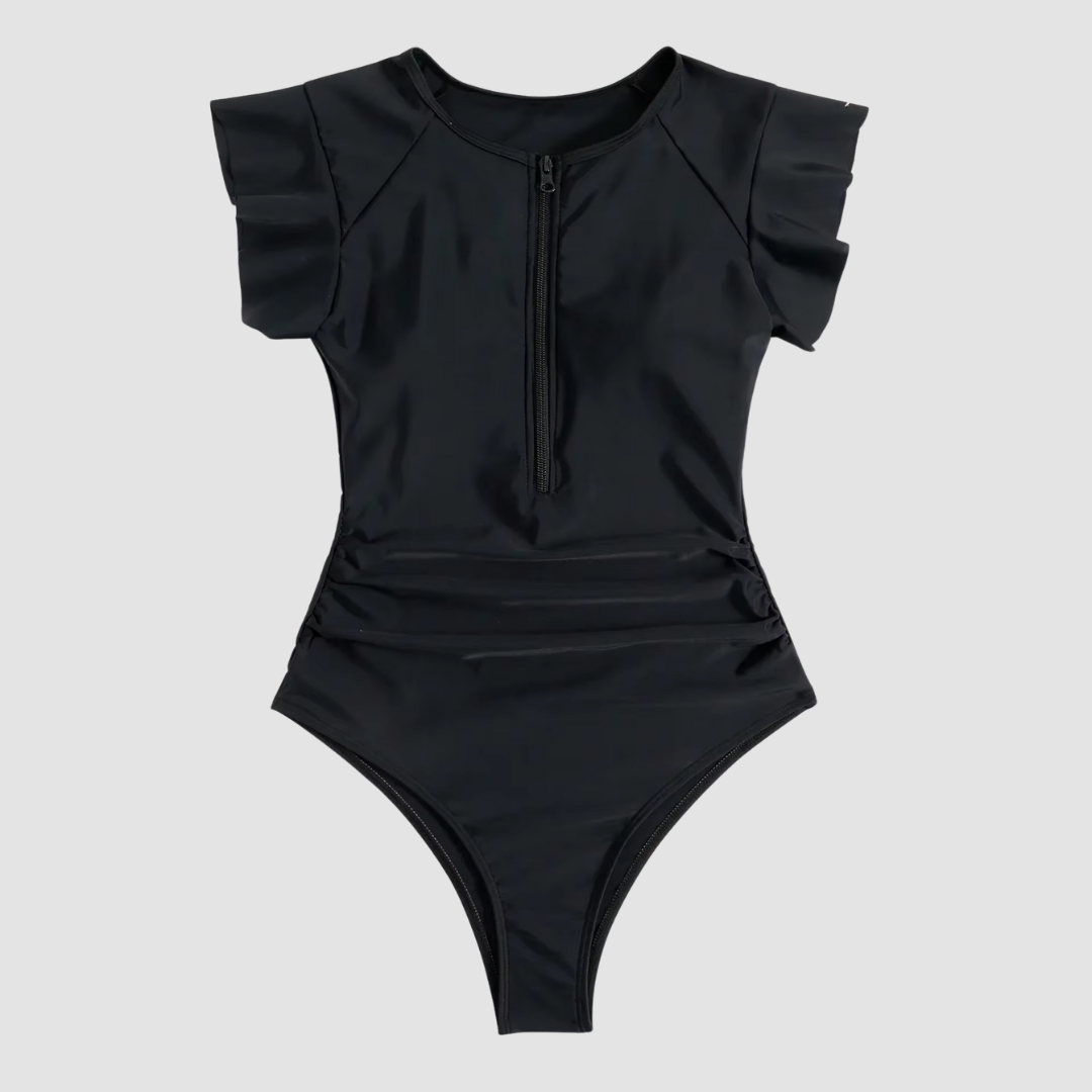 Easy On Zip Front Swimsuit - Olytrend