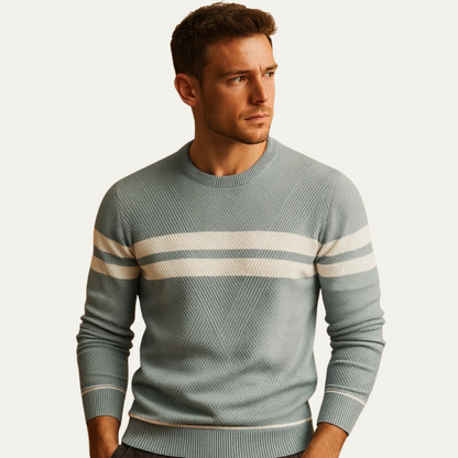 Classic Striped Crew Neck Sweater