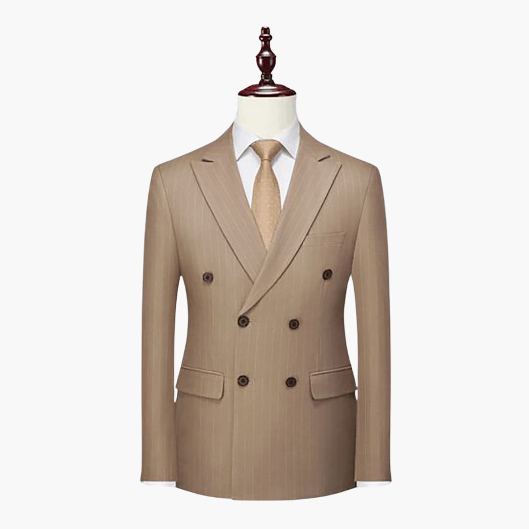 Classic Mens Slim Fit Pinstripe Suit