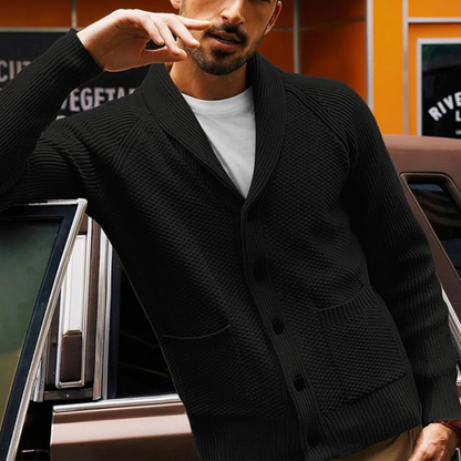 Classic Men's Button Front Sweater Cardigan