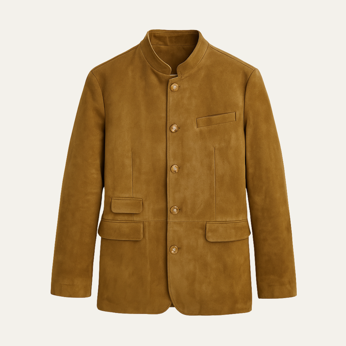 Classic Men's Suede Leather Blazer Jacket - Nocini