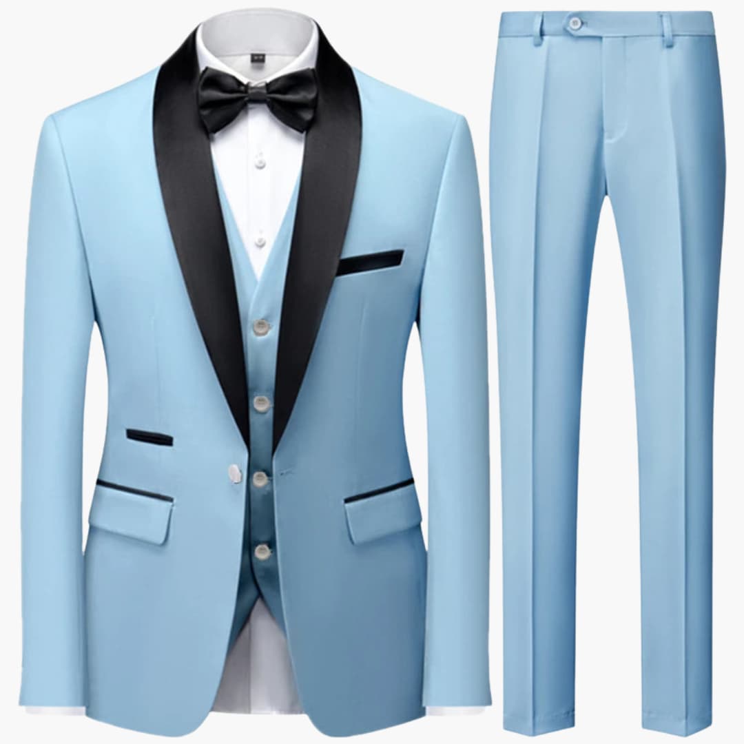 Classic Tailored 3 Piece Mens Formal Suit