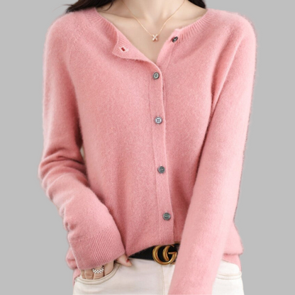 Ladies Classic Open Front Sweater