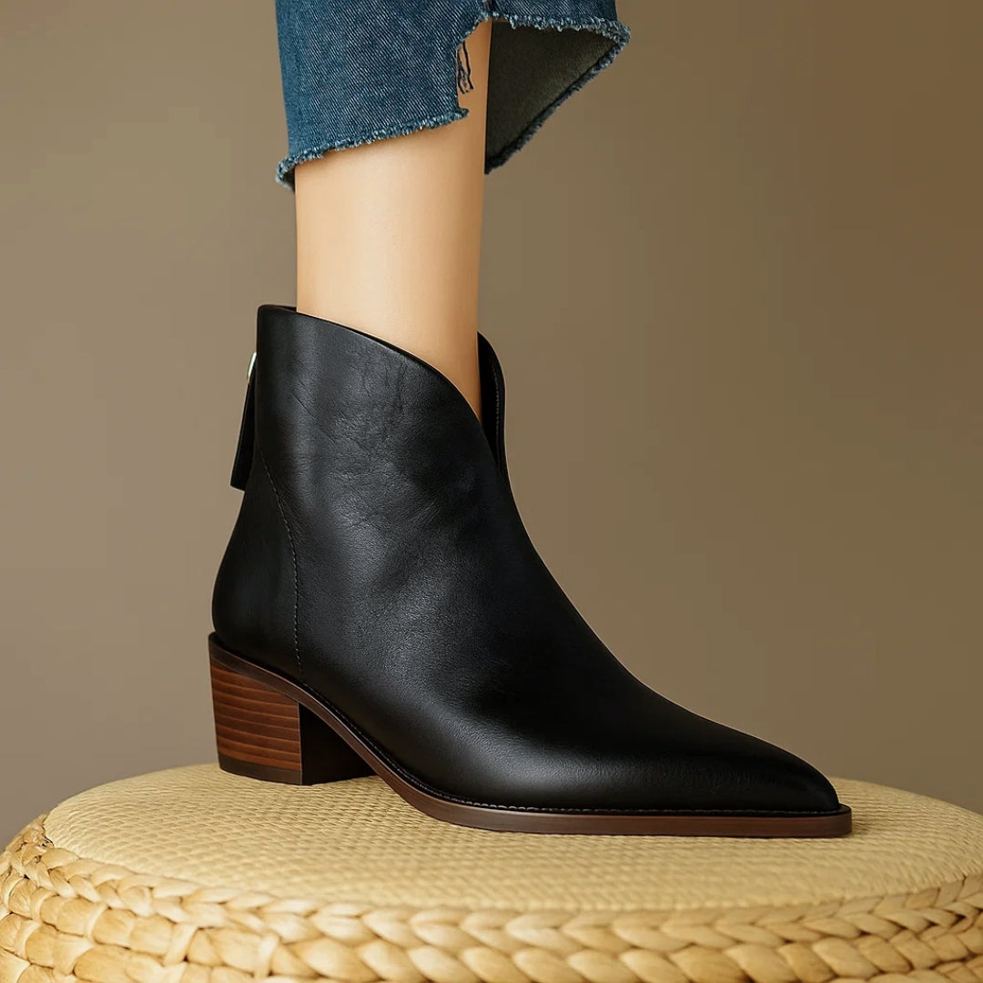 Elegant Women's Low Heel Boots