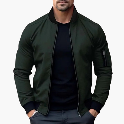 Men's Vintage Zip Up Bomber Jacket