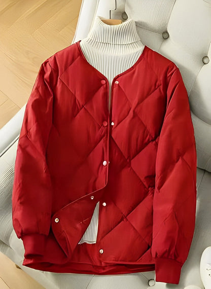 Warm Women's Padded Coat with Long Sleeves