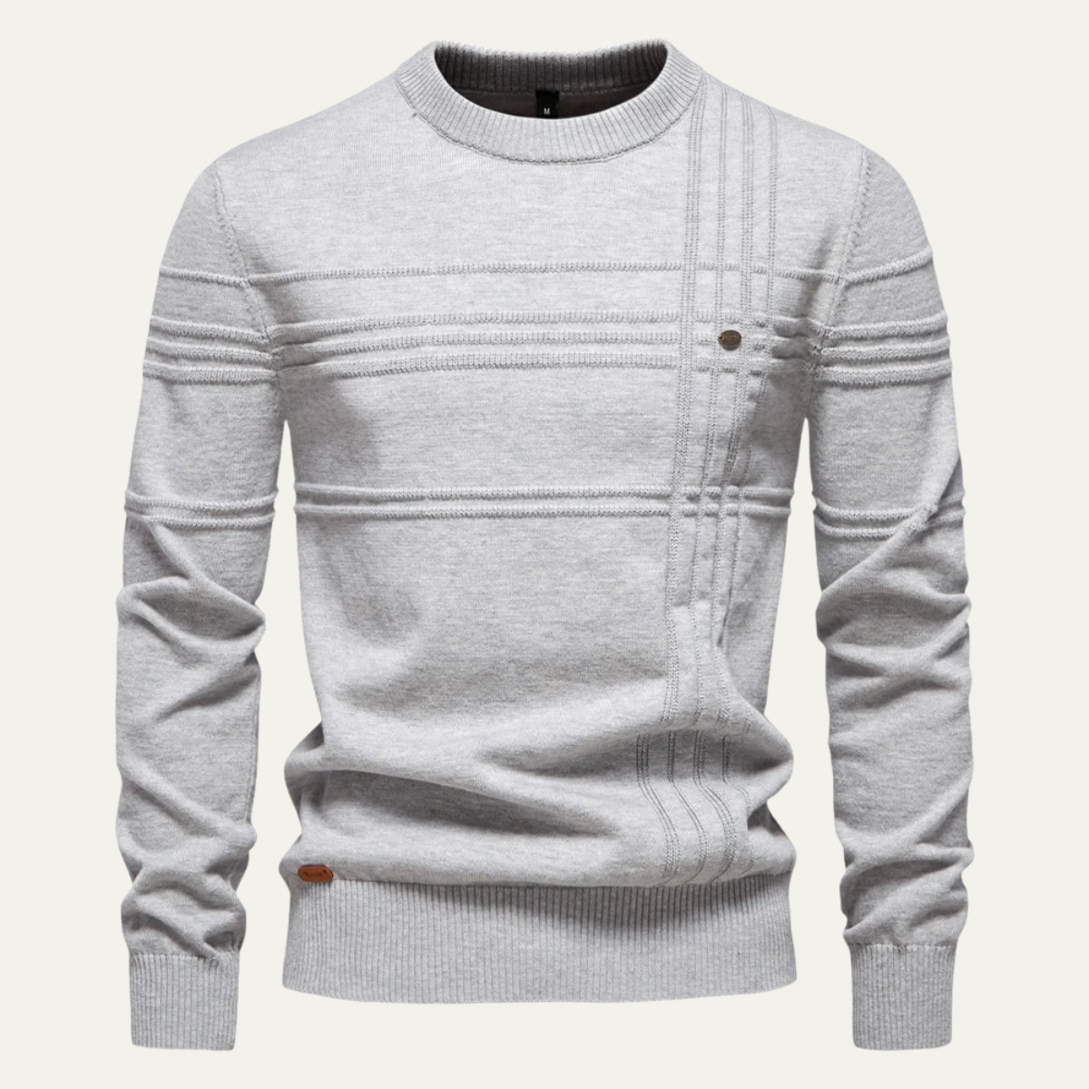 Classic Fit Men's Crew Neck Wool Sweater