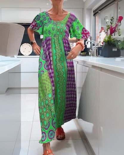 Vintage Style Party Maxi Dress
