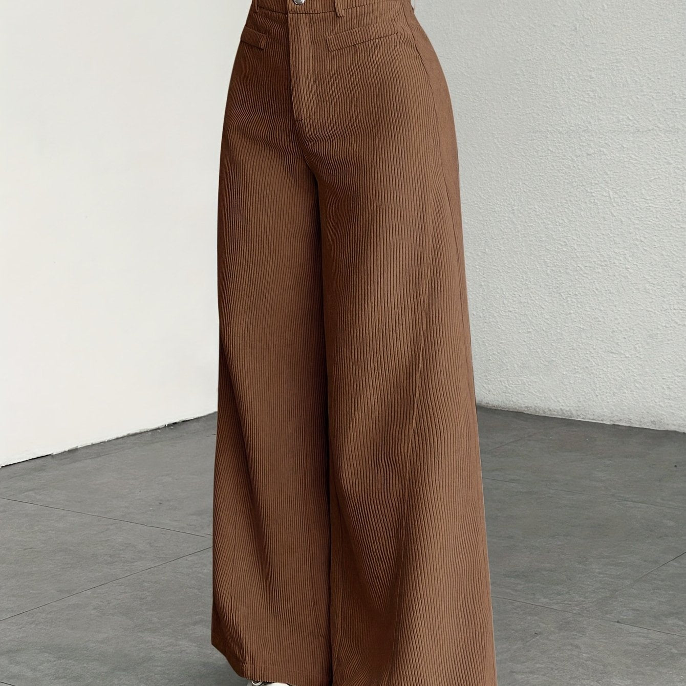 Comfortable High Waisted Wide Leg Pants