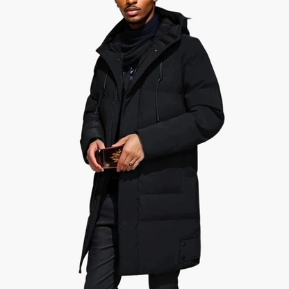 Waterproof Men's Coat with Hood and Zipper
