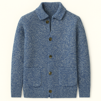 Men's Cozy Knit Button Cardigan Sweater - Nocini