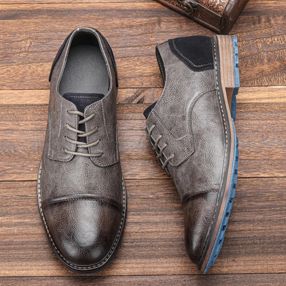 Classic Vintage Leather Lace Up Oxford Shoes