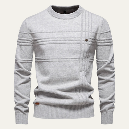 Comfortable Men's Traditional Crew Neck Pullover Sweater