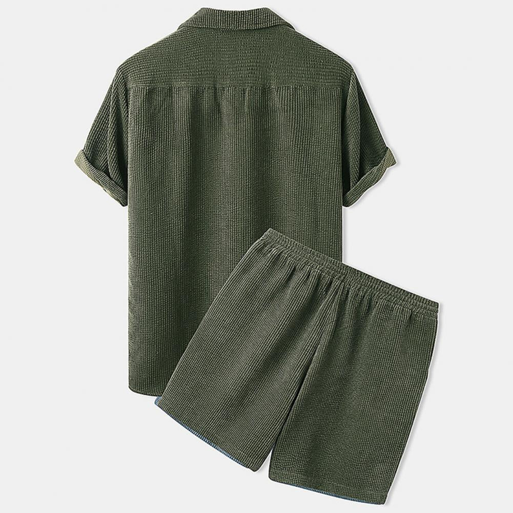 Comfortable Mens Cotton Shorts Set - Olytrend