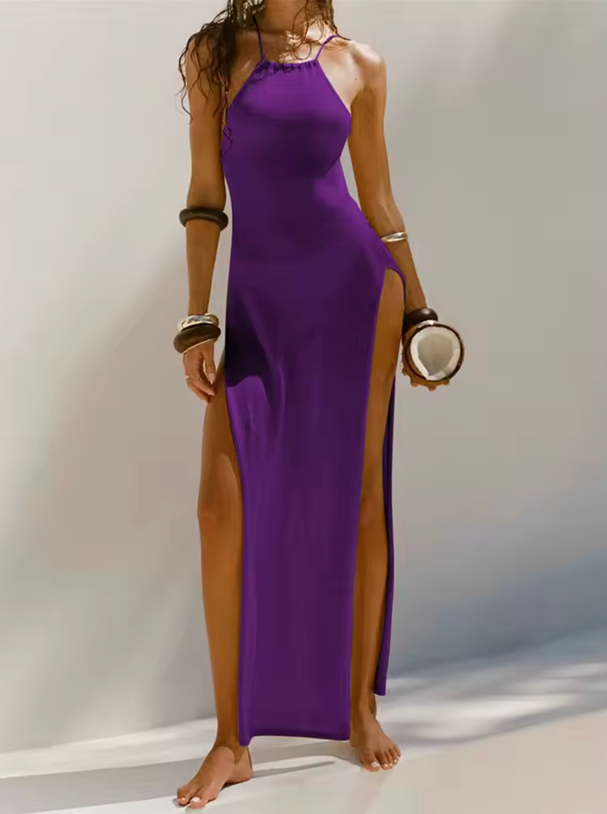 Long Flowy Women's Summer Maxi Dress
