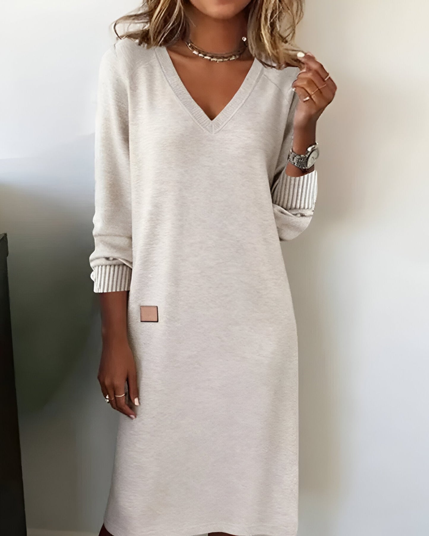 Women's Classic Knee Length Dress - Olytrend