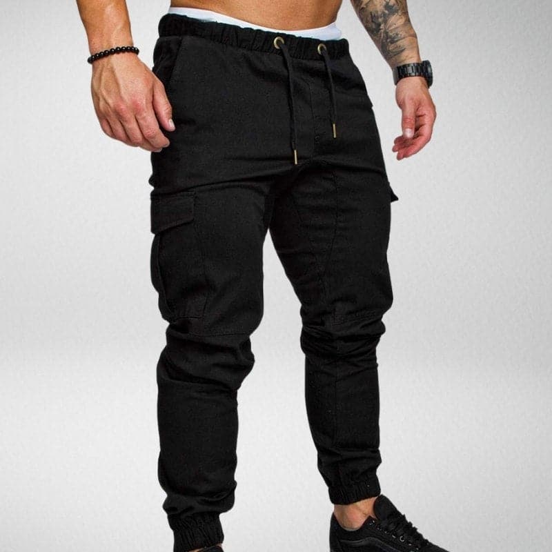 Comfortable Men's Jogger Pants with Elastic Waist