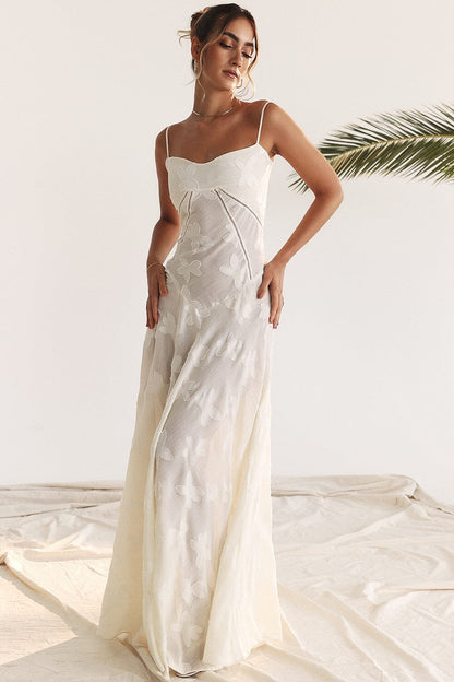 Elegant Long Dress for Women - Flowy Lightweight Floral