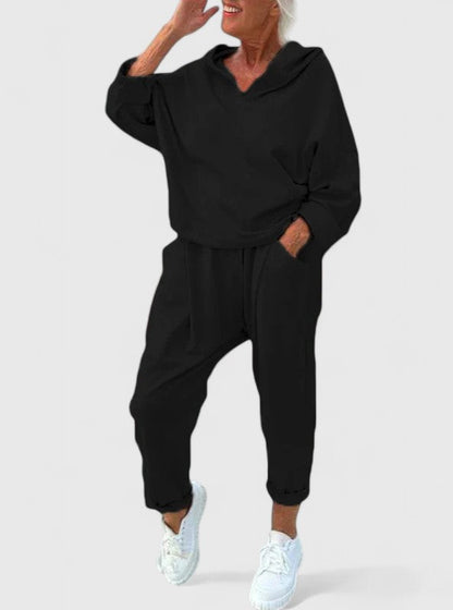 Cozy Fleece Hoodie Outfit Set