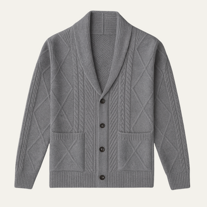 Premium Men's Soft Cashmere Button Sweater