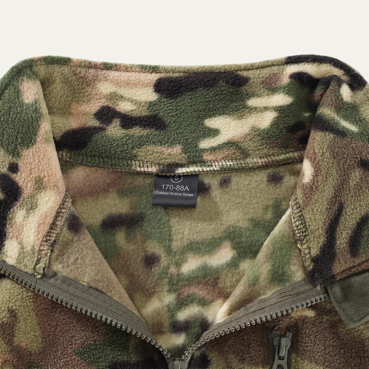 Warm Camo Fleece Jacket for Men