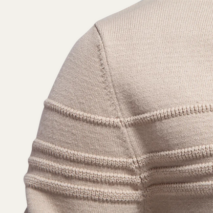 Classic Crew Neck Mens Knit Sweater