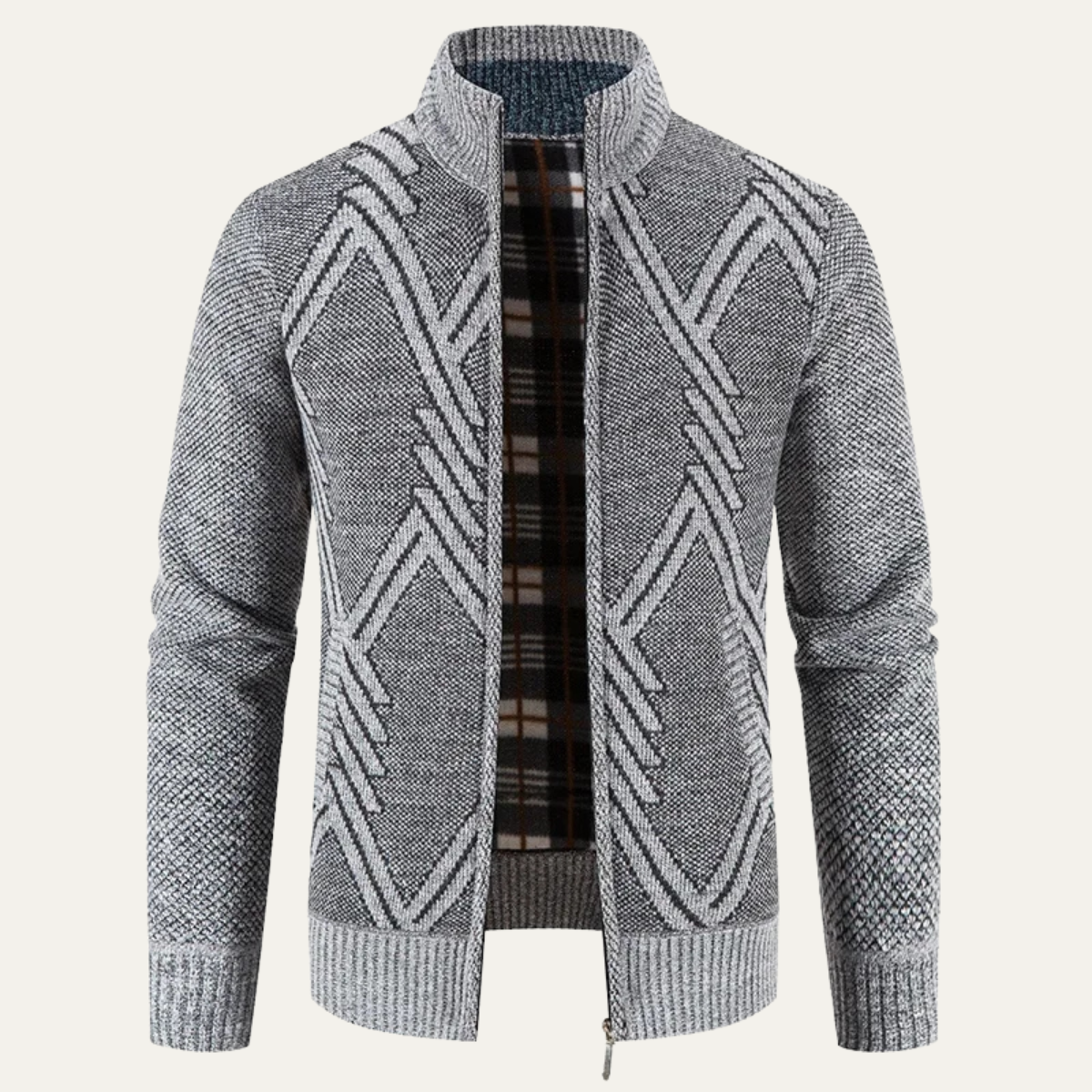 Warm Mens Cable Knit Winter Sweater