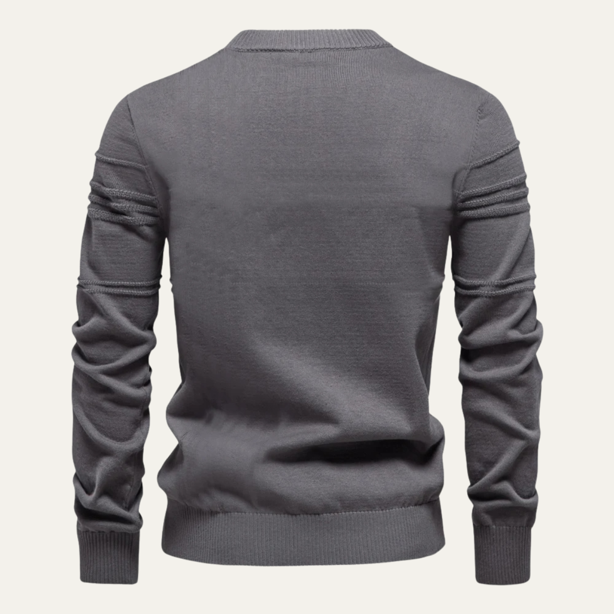 Classic Crew Neck Mens Knit Sweater