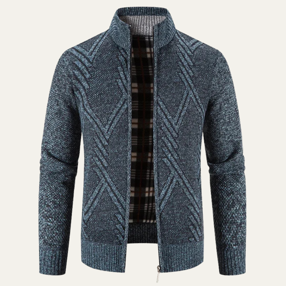 Warm Mens Cable Knit Winter Sweater - Nocini