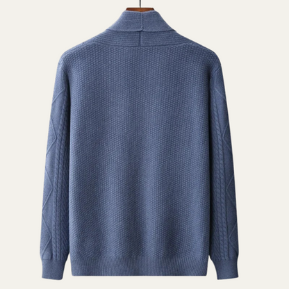 Premium Men's Soft Cashmere Button Sweater