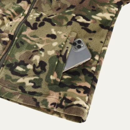 Warm Camo Fleece Jacket for Men