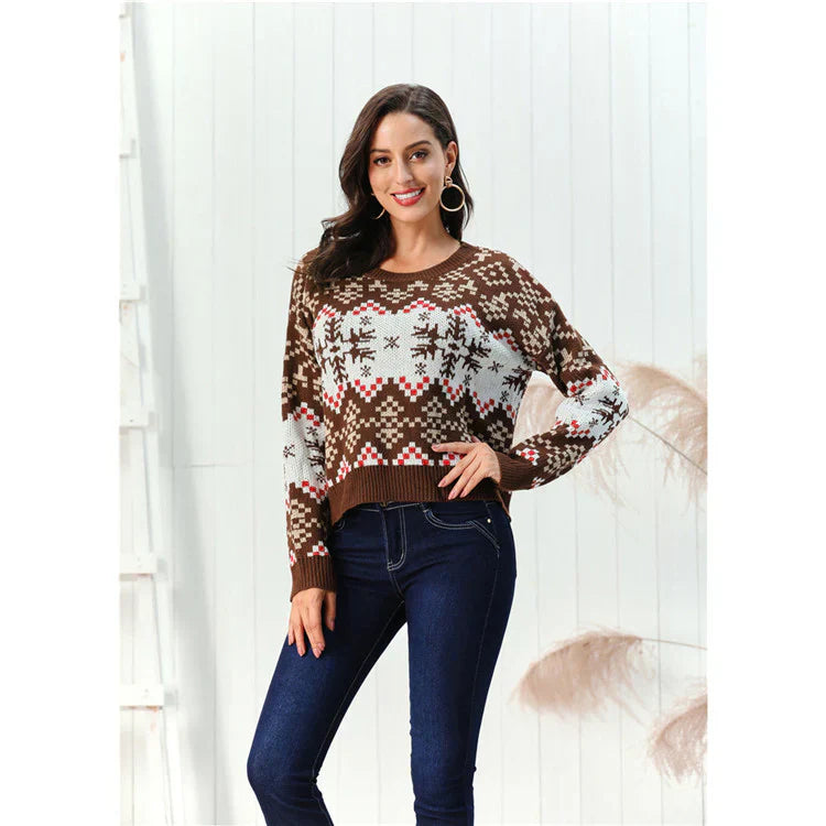 Cozy Women's Chunky Pattern Sweater - Nocini