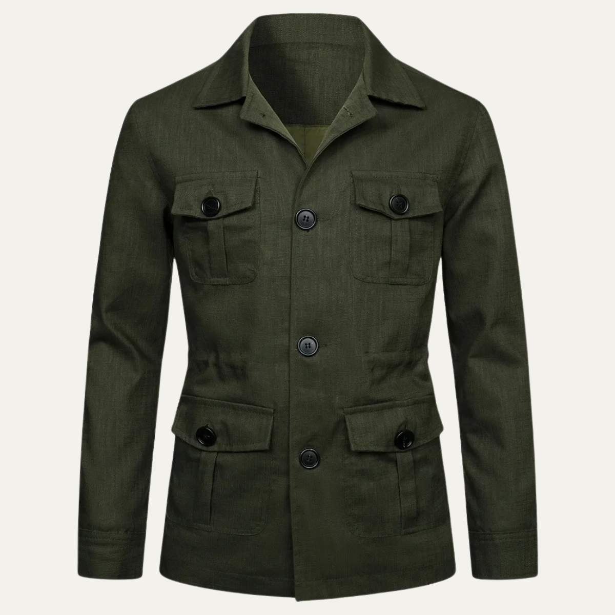 Classic Men's Relaxed Fit Cotton Blazer Jacket