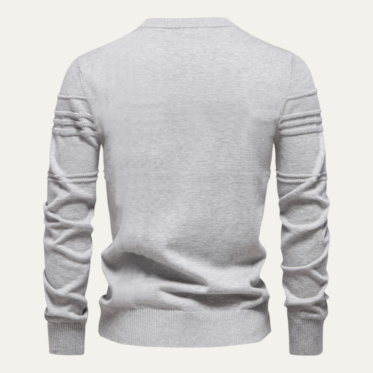 Classic Crew Neck Mens Knit Sweater