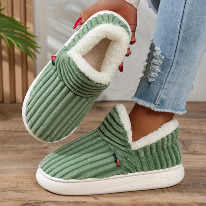 Warm Cozy Women's Slipper Shoes with Grip Soles