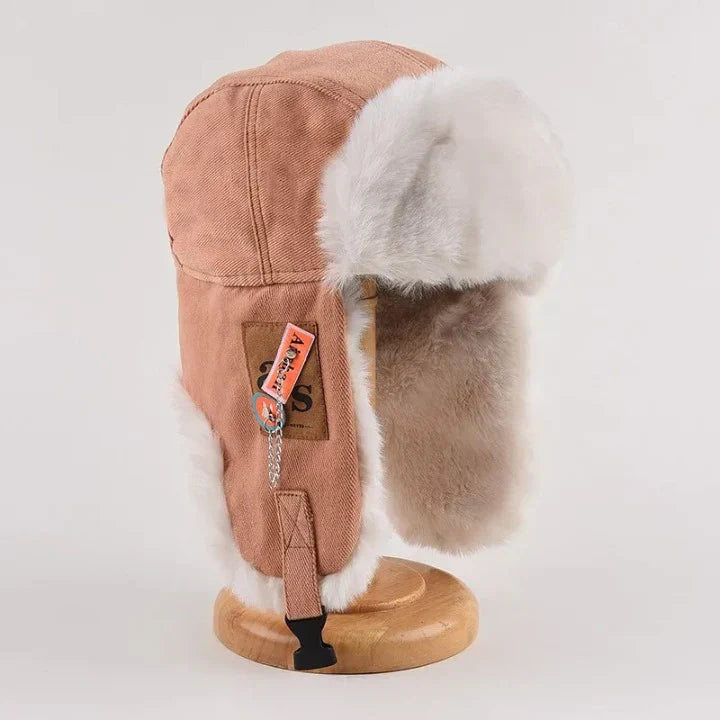Warm Fleece Trapper Hat with Ear Flaps