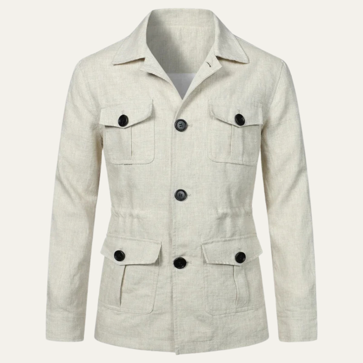 Classic Men's Relaxed Fit Cotton Blazer Jacket - Nocini