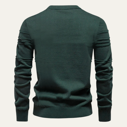 Classic Crew Neck Mens Knit Sweater