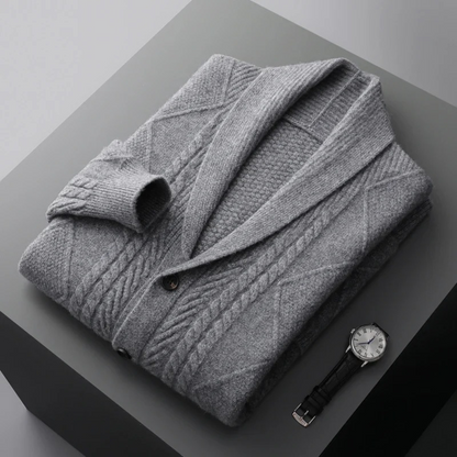 Premium Men's Soft Cashmere Button Sweater