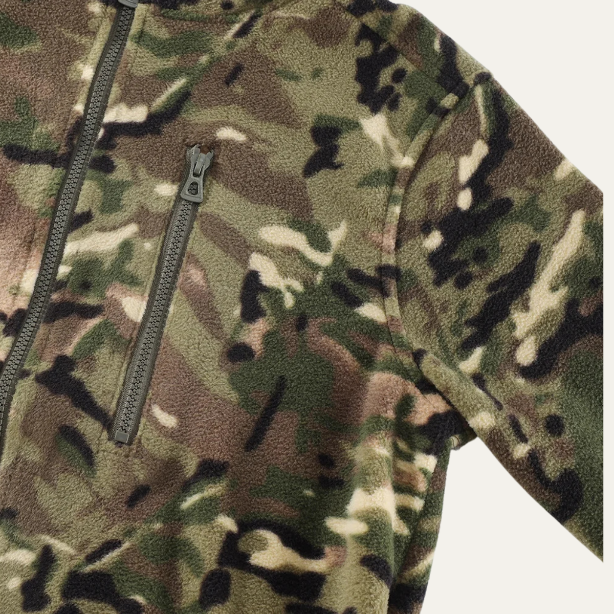 Warm Camo Fleece Jacket for Men