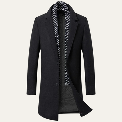 Luxury Mens Wool Pea Coat - Nocini