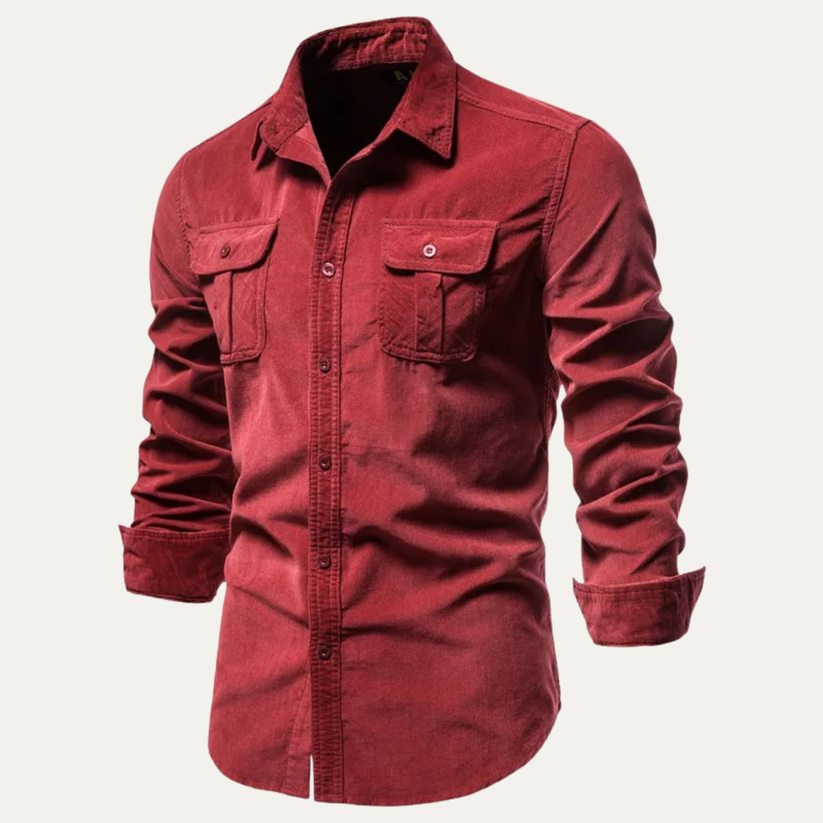 Rustic Men's Relaxed Fit Corduroy Button Shirt