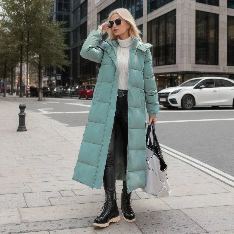 Ladies Insulated Parka Coat Waterproof Quilted Jacket