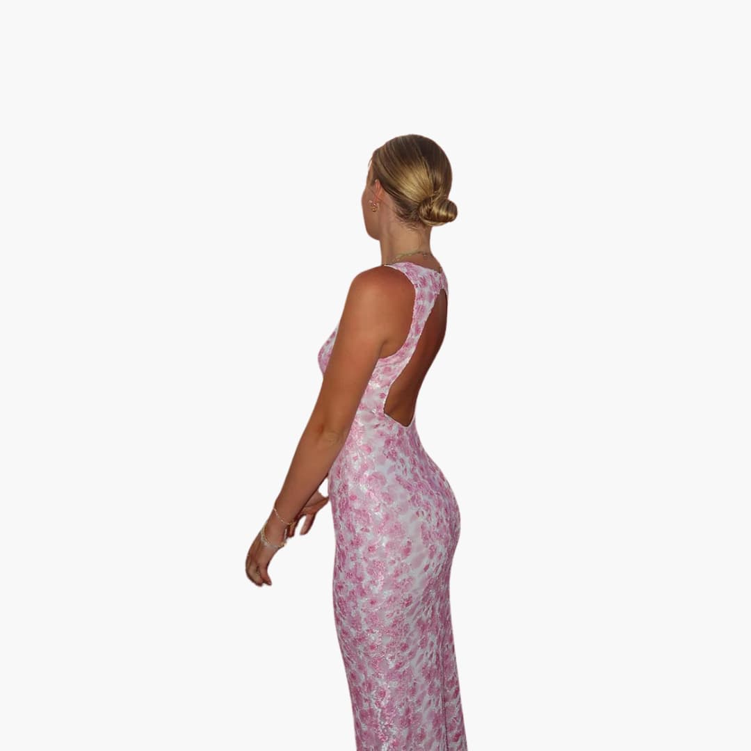Chic V-Neck Maxi Dress for Women