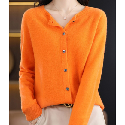 Classic Crew Neck Women's Cardigan