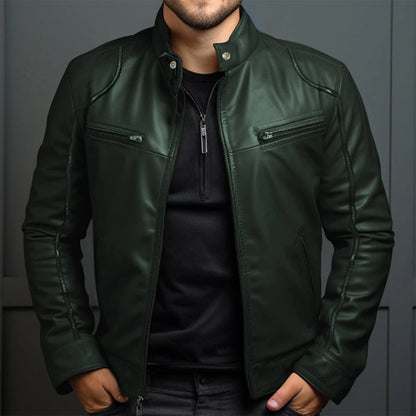 Classic Biker Jacket for Men with Vintage Style Comfort