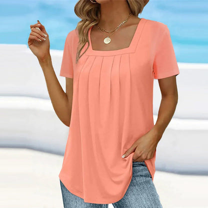 Elegant Ladies' Ruffled Front Blouse
