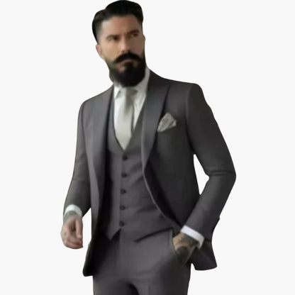 Slim Fit Mens Suit - Elegant Traditional Style